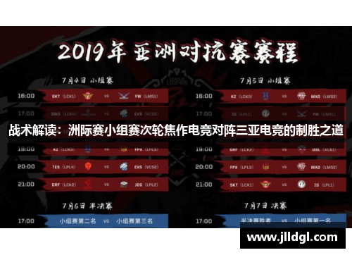 战术解读：洲际赛小组赛次轮焦作电竞对阵三亚电竞的制胜之道